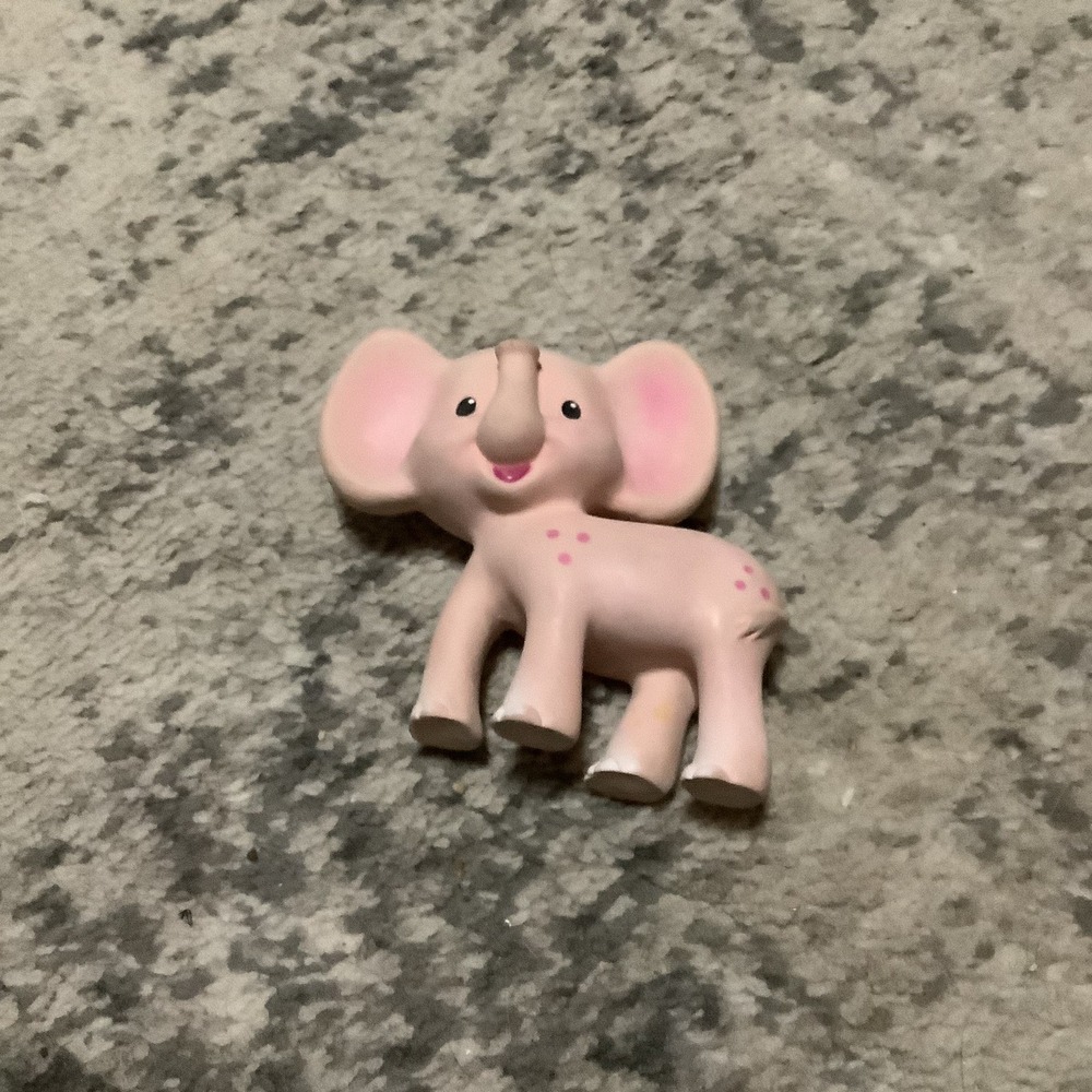 Infantino Go gaga! Squeeze & Teethe Pink Elephant Baby Toy 4.5" Tall